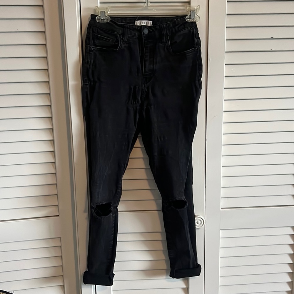 Harper Heritage Black, High Rise Skinny Jeans